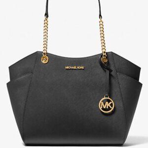 Michael Kors Jet Set Large Signature Logo Shoulder Bag - **Authentic**